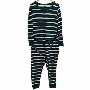 Old Navy Women’s Maternity Striped Onesie Jumpsuit with Buttons 100% Cotton